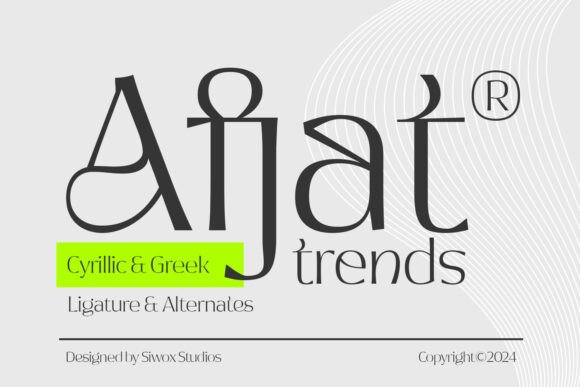 Afjat: The Modern Display Font for Creative Projects