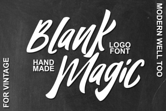 Blank Magic: A Bold Display Font with Nostalgic Character
