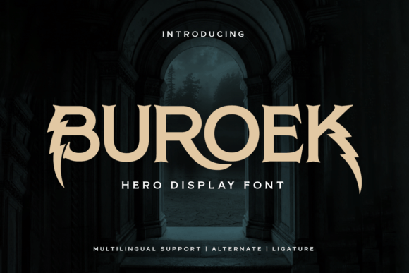 Buroek: The Superhero Display Font with a Spirit of Courage