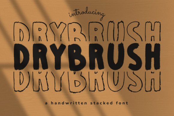 Drybrush: The Unique Display Font for Creative Projects