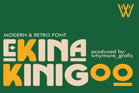 Ekina Kinigoo: Bold Display Font for Modern Design