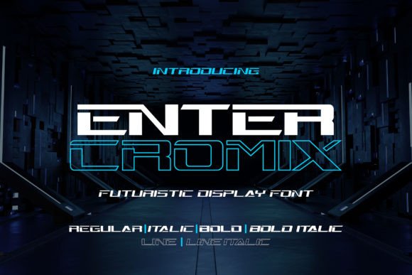 Enter Cromix: A Futuristic Display Font for Bold Designs