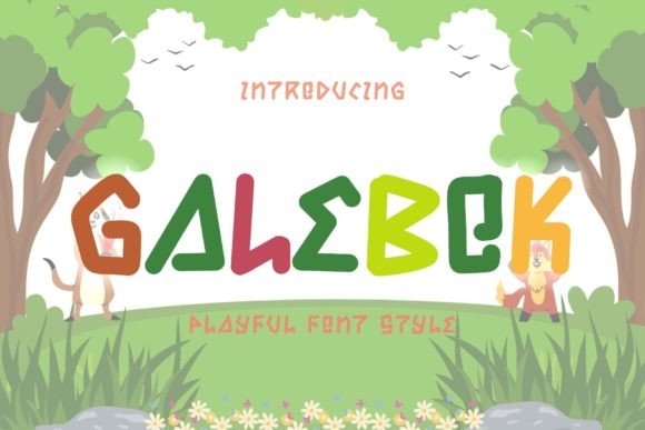 Galebok: A Playful Display Font for Creative Projects