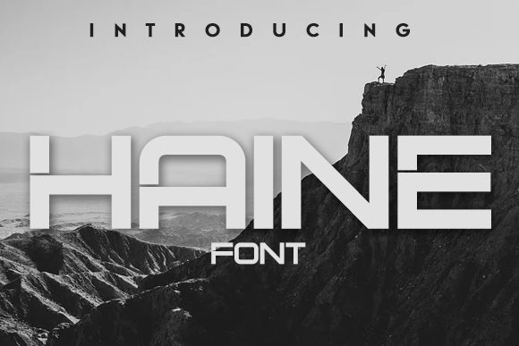 Haine: A Modern Techno Display Typeface for Impact