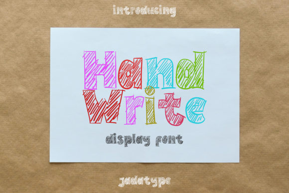 Hand Write: A Charming Display Font for Playful Designs