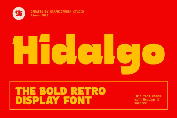 Hidalgo: The Retro Display Font for Bold Designs