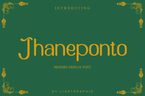 Jhaneponto: A Modern Blackletter Display Font
