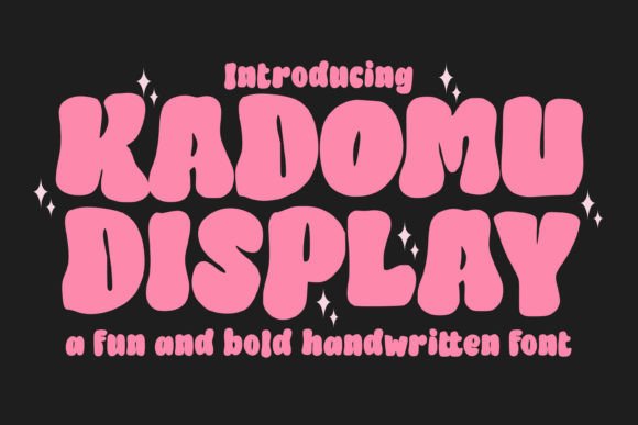 Kadomu: A Playful Display Font for Creative Joy