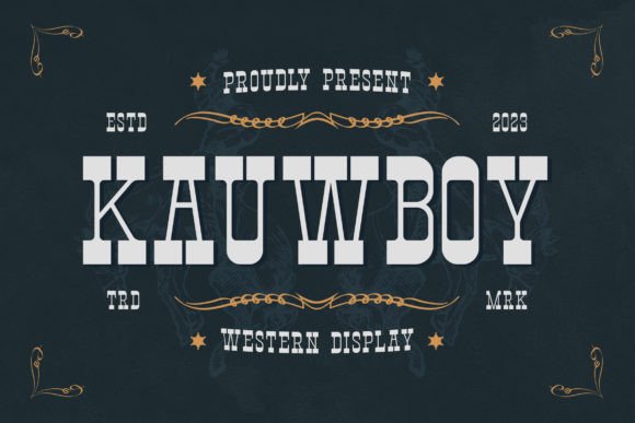 Kauwboy: The Bold Western Display Typeface
