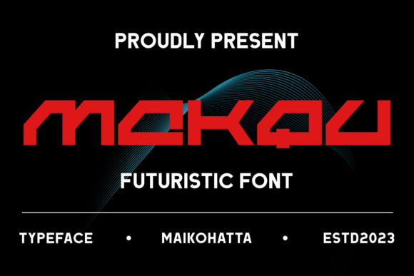 Makqu: A Futuristic Display Font for Modern Design