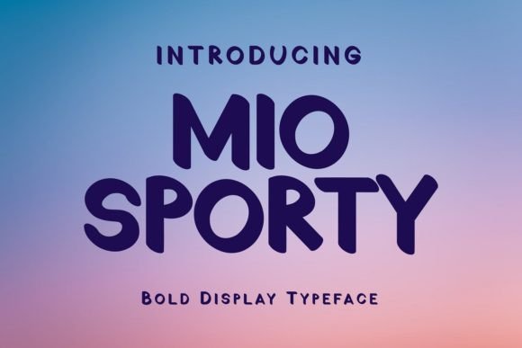 Mio Sporty: Bold Display Font for Dynamic Branding