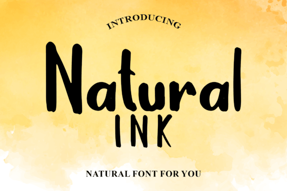 Natural Ink: A Cool, Organic Display Typeface