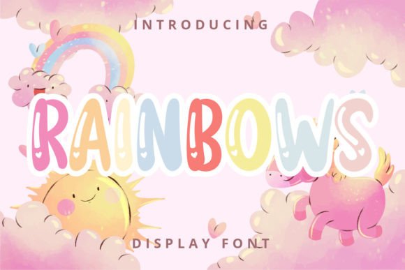 Rainbows: A Bold Display Font for Creative Projects
