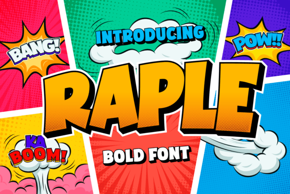 Raple: A Bold Display Font for Vibrant Designs