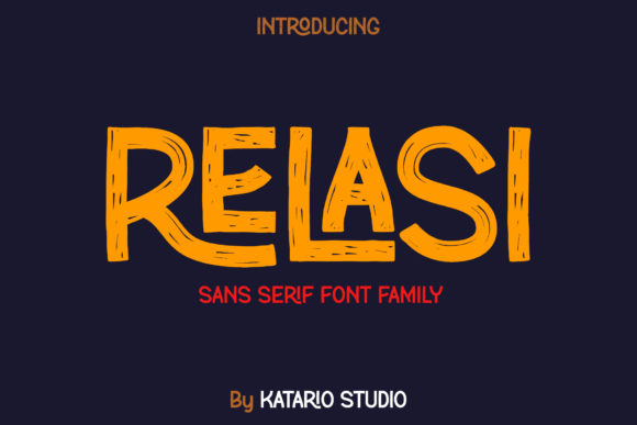 Relasi: A Vintage Display Font for Timeless Design