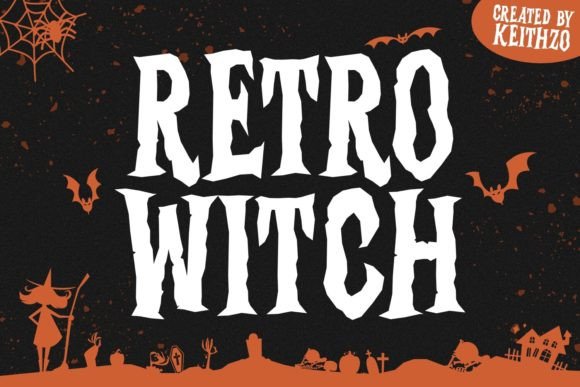 Retro Witch: A Spellbinding Display Typeface for Bold Projects
