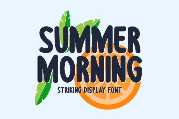 Summer Morning: A Striking Display Font for Bold Creatives