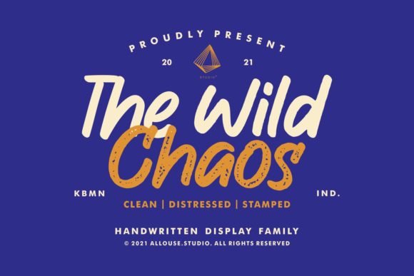 The Wild Chaos: A Vintage Font with Modern Edge