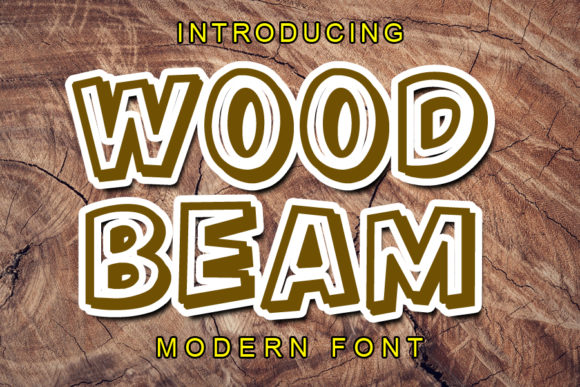 Wood Beam: A Simple, Thick-Lettered Display Font