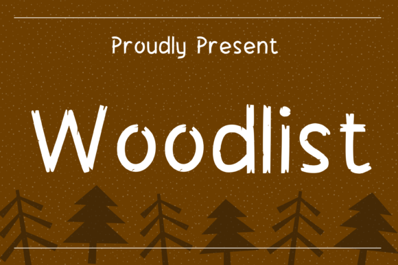 Woodlist: The Friendly Wood-Themed Display Font